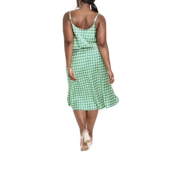 Ava & Viv sleeveless green geometric dress size 3X - Picture 5 of 10
